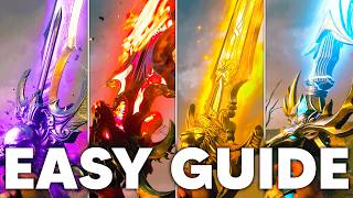 ALL 4 ELEMENTAL SWORDS EASY GUIDE for Citadelle Des Morts [upl. by Hanni29]