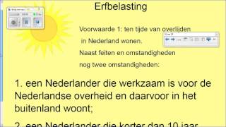 Belastingrecht Erfbelasting [upl. by Jerroll205]