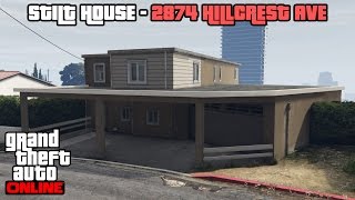 GTA 5 Online PS4  Stilt House 2874 Hillcrest Ave Tour [upl. by Saleme]