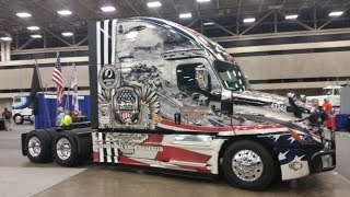 Great American Trucking Show 2019 in Dallas Texas in 4K [upl. by Saideman]