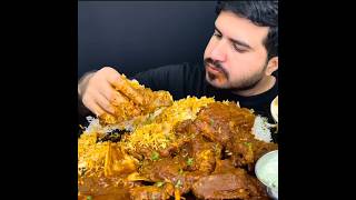 ASMR EATING SPICY MUTTON CURRY🔥 BASMATI RICE  shorts mukbangnasmreating mukbangasmr asmr [upl. by Augie]