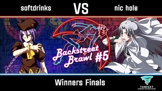 softdrinks Sion Tatari vs nic hole White Len  MBAACC Winners Finals  Backstreet Brawl 5 [upl. by Dupre126]