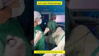 Hysteroscopy procedure before Embryo Transfer in IVF by Dr Rakshita Malik ivfspecialist doctor [upl. by Akierdna]