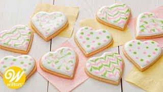 How to Decorate Cookies with Thinned Royal Icing  Wilton [upl. by Iad]