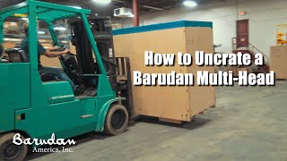 How to Uncrate a MultiHead Barudan Machine [upl. by Fendig]