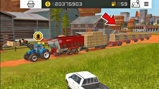 Fs 18 Feeds Hay Bales amp Straw For Cows  Fs18 Gameplay  Farming Simulator 18 Timelapse fs18 [upl. by Wixted493]