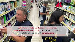 Sequestrati cosmetici cancerogeni a Tortona [upl. by Eugatnom]