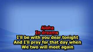 Andy Williams To You Sweetheart Aloha Karaoke [upl. by Annayek]