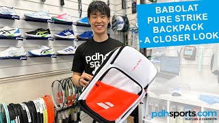 Babolat Pure Strike Backpack review by pdhsportscom [upl. by Illib147]