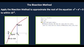 The Bisection Method Example with Mathematica [upl. by Eversole]