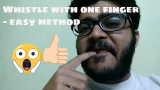 Whistle with one finger tutorial [upl. by Ayanet792]