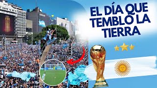 El día que tembló la tierra emocionate argentina campeon mundial FIFA Qatar 2022 tango y fútbol [upl. by Hallock]