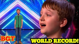 BGT WORLD RECORD Unforgettable AUDITION Cormac Thompson has voice of angel with Run Cover [upl. by Oecile239]