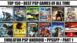 Top 150 Best PSP Games Of All Time  Best PSP Games  Emulator PSP Android  Part 1 [upl. by Gare]