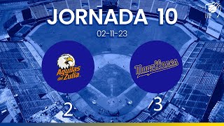 JORNADA 10 RESUMEN  Navegantes del Magallanes 3  Águilas del Zulia 2 LVBP 2324 21123 [upl. by Feinberg]