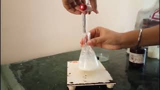 Estimation of titratable acidity in curd by Moitrayee Devi [upl. by Sirrep786]