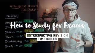 How to study for exams  The Retrospective Revision Timetable [upl. by Placeeda]