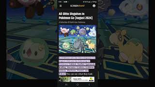 All Ditto Disguises August 2024 Pokemon Go Good Luck pokemon pokemongo pokémongo [upl. by Elyssa]