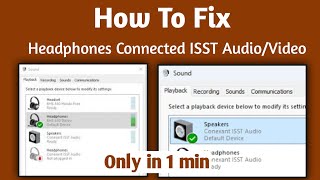 fix HeadphonesSpeakers Conexant ISST Audio But No Output Sounds in Windows 1110 [upl. by Gerome]