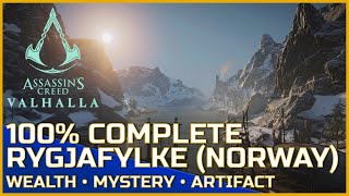 Rygjafylke Norway 100 Complete  Assassins Creed Valhalla [upl. by Adan]