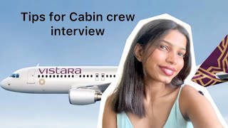 Tips for Cabin Crew Interview  Vistara cabin crew [upl. by Drexler]