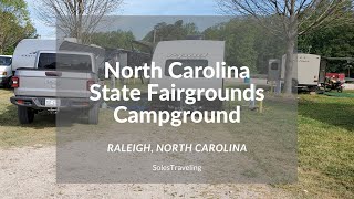 NC State Fairgrounds RV Park  RV Park Tour  Raleigh North Carolina [upl. by Noeht]