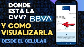 Como visualizar la cvv de mi tarjeta BBVA [upl. by Gizela]