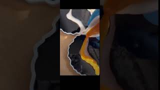 Epoxy Resin Art  Resin Art for beginners plates setp by step trendingshorts viralvideo [upl. by Heiner]