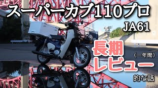 スーパーカブ110プロJA61長期レビュー！的な話 [upl. by Wade15]