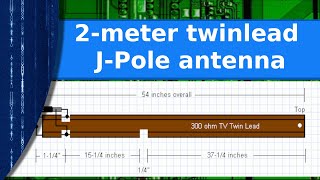 Ham Radio  The 2meter twin lead Jpole antenna [upl. by Yasmar]