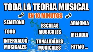 Teoría Musical resumida en 10 min  Aprende Toda la Teoría en 1 VÍDEO Curso  AngelMind [upl. by Viki]