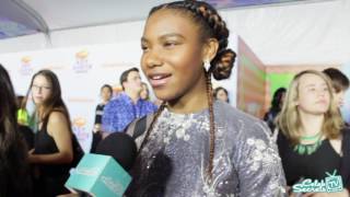 Reiya Downs Interview 2017 Kids Choice Awards  CELEB SECRETS [upl. by Quill467]