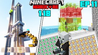 I Built Biggest Raid Farm in Minecraft Hardcore 118 Ep11hindi [upl. by Goodman]