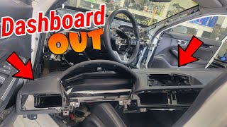 DASHBOARD Remove 2022 Honda Civic 11thgencivic Honda civic repair [upl. by Atsillac]