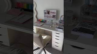 Post exam desk reset 🤍 desksetup asmr resetwithme preppy aestheticgirl [upl. by Asir]