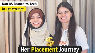 Her Placement Journey🔥  Electrical Branch to Software Engineer  Alpha amp Delta student [upl. by Bonacci941]