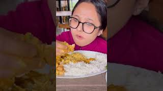 Spicy Chicken Gravy amp Rice Mukbang [upl. by Einwat]