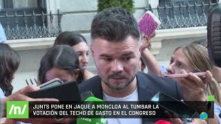 24072024 Junts pone en jaque a Moncloa al tumbar la votación del techo de gasto en el congreso [upl. by Gabbie280]