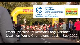 Highlights World Triathlon Powerman Zofingen Long Distance Duathlon World Championships 3 4 Sep 22 [upl. by Risser459]