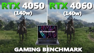 RTX 4060 140w vs 4050 140w Gaming Benchmark  Acer Predator Helios Neo 16  rtx4050 rtx4060 [upl. by Waylan705]