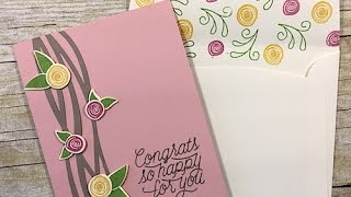 Simply Simple FLASH CARD 20  Swirly Bird Congrats Card by Connie Stewart [upl. by Clarita956]