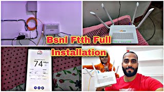 Bsnl Fiber Broadband  Bsnl Fiber Broadband Installation  60Mbps Speed Test  Village Explorer [upl. by Taka398]