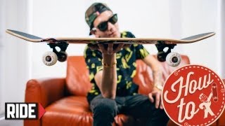 HowTo Skateboarding Build  Assemble a Skateboard with Spencer Nuzzi [upl. by Yanahc]