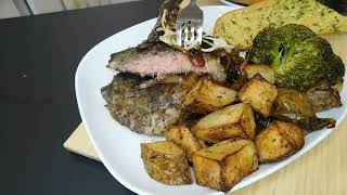 Sous vide ribeye roasted potatoes amp broccoli [upl. by Ikilisav229]