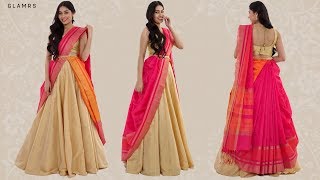 How To Drape Your Saree With A Lehenga  Silk Saree Hack [upl. by Vikki33]