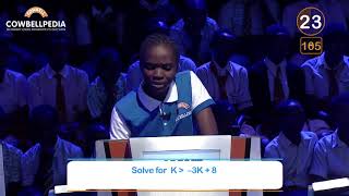 Young lady absolutely kills it in Nigerian Maths Competition [upl. by Anirahs92]