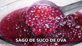 SAGÚ DE SUCO DE UVA [upl. by Airliah]