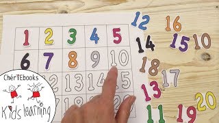 Learn 1 to 20 in English  How to Write Numbers  Counting Numbers 1to20 Toddler Preschooler Kids [upl. by Luce]