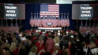 Donald Trump gives victory speech after winning Iowa caucus [upl. by Bessy]