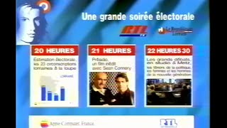 RTL TV  Bandes annonces journal Leader pub concours jeu fermeture dantenne mire mars 1993 [upl. by Aohsoj]